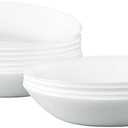 CYUFU Pasta Bowls Set of 12, Tempered Glass Salad Bowls, 7-4/5-Inch Round Serving Bowls, Microwave & Dishwasher Safe Glass Bowls Set