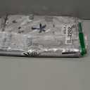 Blissful Diary Baby Splat Mat for Under High Chair, 50.4 x 50.4 Inch Wipeable Splash Mat, Waterproof and Washable, Anti-Slip Floor Protector, Gray Zebra