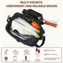 Women's Pickleball Bag with Ball Bag, Waterproof Pickle Ball Bag Tote Shoulder Bag