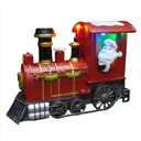 MerryPulse Christmas Train Ornaments with Steam Effects Multicolor Santa Christmas Table Decorations