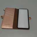 XcaseBar Compatible with iPhone 16e 6.1"/17e 6.1" Wallet case with Zipper Credit Card HolderRFID Blocking,Flip Folio Book Leather Phone case Shockproof Cover Women Men for Apple 16e case Rose Gold