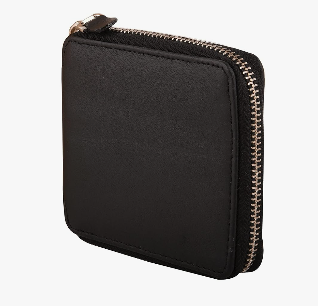 Genuine Leather RFID Trifold/Zipper Around Wallet for Men Horizontal/Vertical Zippered Wallet and Card Holder | Ideal Gift for Men and Women
