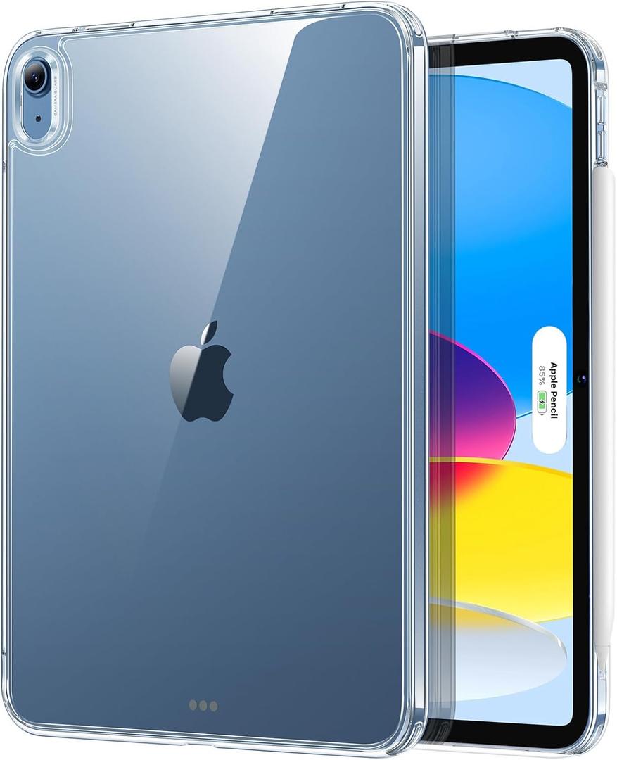 ESR for iPad (A16) 11th/10th Generation Case(2025/2022), Thin and Lightweight, Yellowing Resistant, Hard Acrylic Back, Air-Guard Corners, Flexible Frame, Classic Hybrid Back Cover, Clear