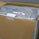 Sealy Electric Blanket Queen Size, Flannel Heated Blanket with 10 Heating Levels & 1-12 Hours Auto Shut Off, Machine Washable, Light Grey, 84 x 90 Inch