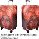 WUJIAONIAO Travel Luggage Cover Baggage Suitcase Cover Protector Skins 18-32 Inch (Brown A10, M (for 22-24 inch luggage))