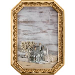 eletecpro 4x6 Vintage Picture Frame, Antique Ornate Gold Photo Frame 4 x 6 with Glass Cover for Tabletop or Wall Decor, Vintage Gold