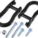 X AUTOHAUX Left Right Front Recovery Tow Hooks Kit 84072463 for Chevy for Chevrolet Silverado for GMC Sierra 1500 2007-2019 Black