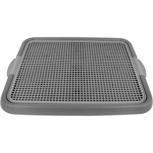 Puppy Potty Tray with Mesh – Dog Pee Pad Holder for Small Dogs & Puppies, Indoor Dog Potty Training Toilet, Plastic Leak-Proof Dog Potty Tray, 
Small - 20 x 16 in