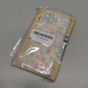 Cute Tulip Flowers Bow Shell Pattern for iPhone 12 Pro Max Case, [3 in 1] with Screen Protector & Camera Lens Protector, Clear Soft Shockproof Slim Fit Floral Phone Cover for Women (White)