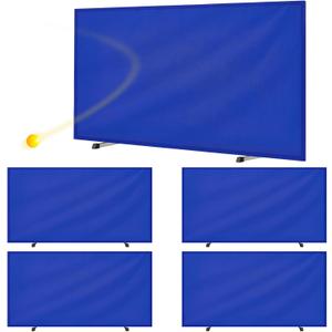 5 Pcs Table Tennis Barrier, 55" x 29.5" Practice Training Baffle with 420D Oxford Cloth, Portable Pickup Surround for Quick Ball Collection, Table Tennis Court Fencing Walls