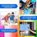 4 Pieces Silicone Paint Brush Set Color Shapers Silicone Brushes for Resin Painting Flat Paintbrush Acrylic and Water Based Tool(1/1.5/2/ 2.5 in Wide)