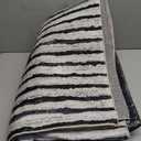 HelloTree Area Rug for Living Room Washable Geometric Moroccan Rug Stripe Farmhouse Bohemian Minimalistic Non Slip Non Shedding Ultra Thin Soft Rug for Bedroom Office DiningRoom Nursery-Black 5'x7'