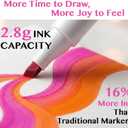 80 Colors Alcohol Markers Dual Tip Set, Chisel & Fine, 2.8g High Ink Capacity, Easy Blending Art Markers for Artists, Adults Coloring, Sketching, Drawing, Illustration & Painting with Carrying Case
