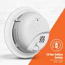 First Alert BRK Smoke Alarm, Interconnect Hardwire Detector with 10-Year Battery Backup, SMI105-AC, 3-Pack