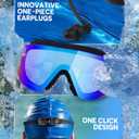 Zoomsnail Swim Goggles 2 Pack, Rimless Wide View Swimming Goggles for Adult, Anti-Fog UV Leaking Pool Goggles for Men Women
