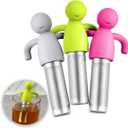 3 Pcs Tea Infuser for Loose Tea Cute Fine Mesh, Tea Strainer Stainless Steel Tea Filter Tea Steeper with Cute Design Tea Diffuser Steeper for Teacups Teapots