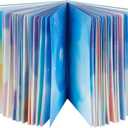 SIIXU Starry Sky Writing Journal for Women, Men, Unique Colorful Blank Notebook for Daily Notes, Gratitude, Dreams or Planning, 7.5” x 10.2", 160 Pages, 2 Bookmarks, Large, Hardcover, Unlined