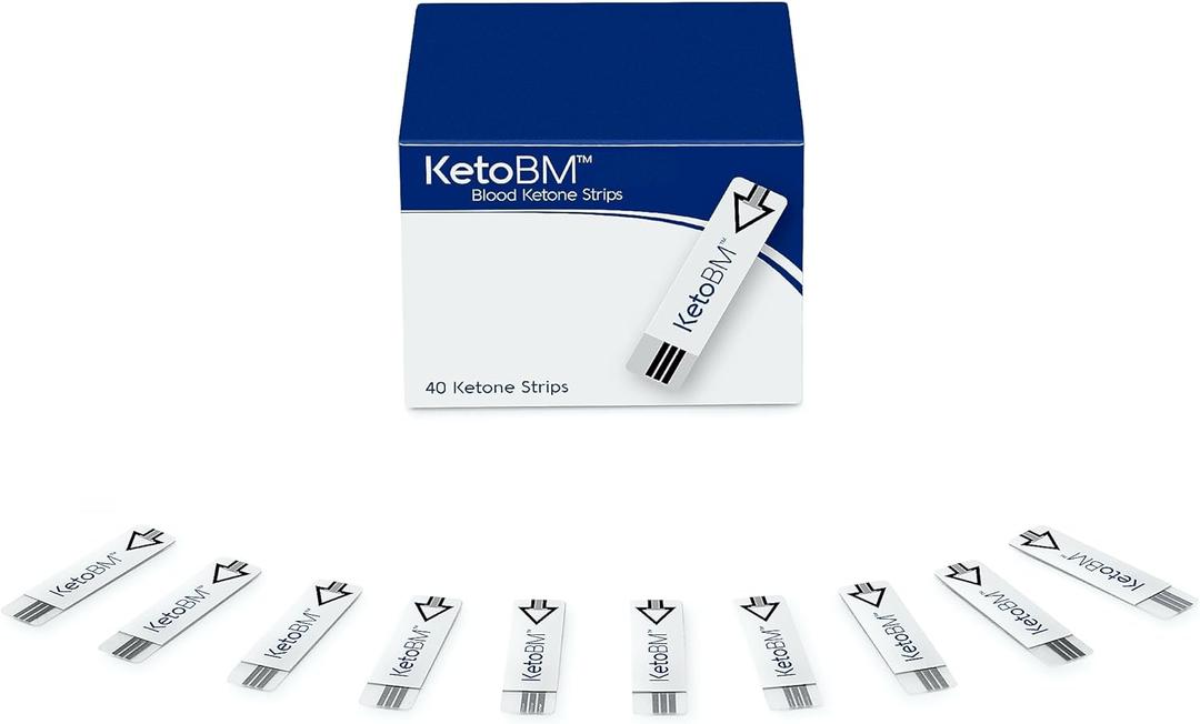 KetoBM Ketone Strips for Home Health Test - 40 Pack