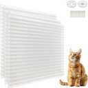 12 Pack Scat Mat for Cats with Spikes, Cat Repellent Mat Deterrent Indoor, Training Pads Keep Dogs and Cats Off Couch, Bed, 16 x 13 Inch Garden Scat Mats Outdoor