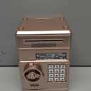 Piggy Bank, Electronic Password Cash Coin Can Auto Scroll Paper Money Saving Box Toy Gift for Kids (Rose Gold)