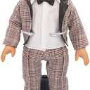 2 x NUOBESTY Doll Stands Display Holder Doll Bracket Support Bear Stand for Home Black 15cm 4pcs