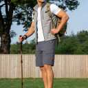 Men's Cargo Shorts Drawstring Classic Chino Stretch Shorts with 6 Pockets, XL