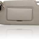 NHILES Left Driver Side Sun Visor Compatible with Nissan Altima 2013 2014 2015 2016 2017 2018 with Light, Without Sunroof 96401-3TA2A Beige