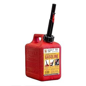 Quick-Flow Spout Midwest Can 1210 Auto Shut Off Gasoline Can - 1 Gallon