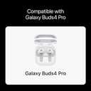 Premium Multi-Flange Eartips for Galaxy Buds4 Pro (White, Mixed(SML)) Always Fits, Never Slips
