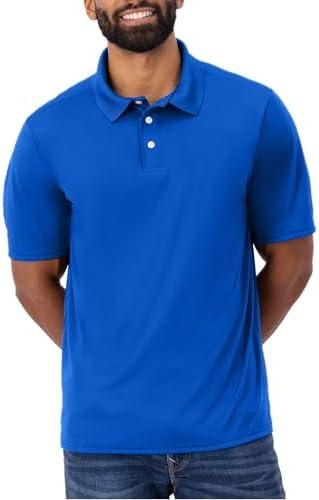 Hanes Sport Men's Polo Shirt, Men's Cool DRI Moisture-Wicking Performance Polo Shirt, Jersey Knit Performance Polo Shirt, XL