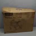 HOMLAND Walkers for Seniors with Seat, Foldable Rollator Walker, Reinforced Aluminum Frame, 8" Big Rubber Wheels for All Terrain, Height Adjustable Lightweight Rolling Walker