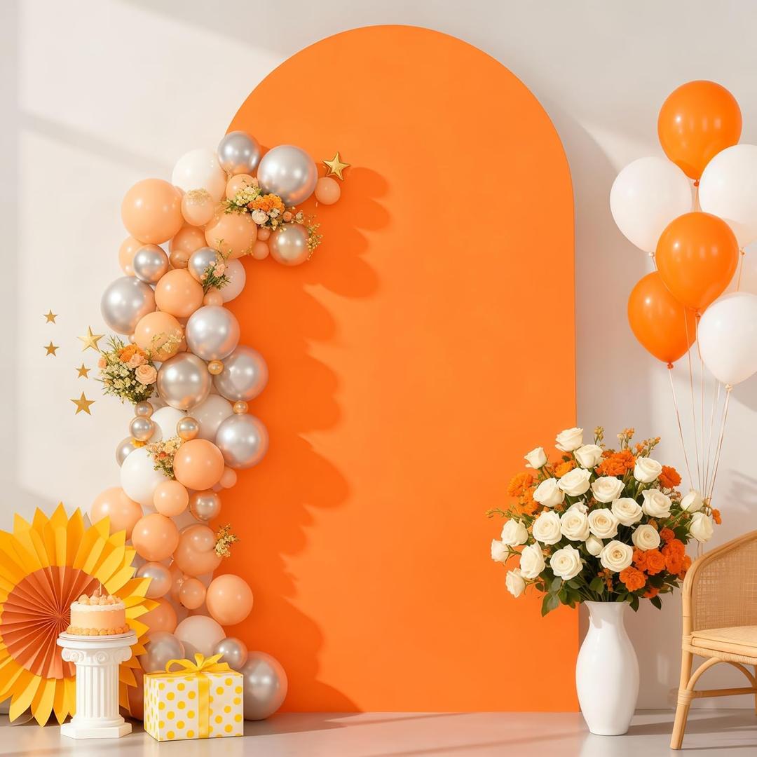 Arch Backdrop Cover, 6 F, 180cm×80cm, Orange