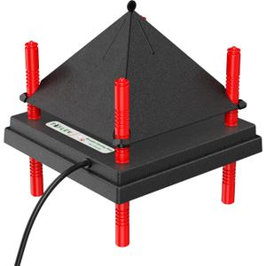 Chick Brooder Heating Plate with Anti Stand Cone, Adjustable Height Brooder Heater for Chicks, Downward Heat Distribution for Outdoor Barns & Coops (10" x 10" Black)