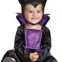 Disguise Infant Maleficent Infant Costume, Official Disney Baby Costume Outfit for Halloween With Headpiece ((6-12 mths))