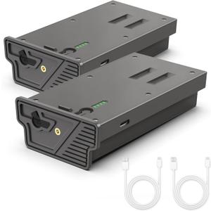 2-Pack Rechargeable Reveal Lipo Lithium Battery Pack for Trail Camera Reveal X Gen 3.0, 2.0, X Pro 3.0, Pro, X Ultra 3.0, SK, XB, X - Upgraded LED Meter & Solar Charging