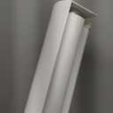 ChrisDowa Cordless Zebra Blinds for Windows, Dual Layer Free-Stop Light Filtering Window Roller Shades, Pull Down Privacy Zebra Shades for Home, Office, Bedroom, Door (20" W x 72" H, White)