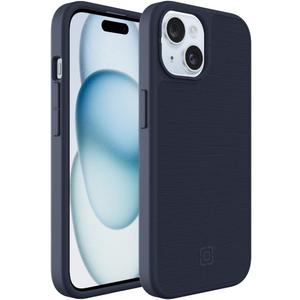 Incipio Cru. Protective Phone Case for iPhone 15, iPhone 14 & iPhone 13 - Drop Protection, Wireless & 5G Compatible, Plastic-Free Recycled Packaging & MagSafe Compatible (Navy Canvas)