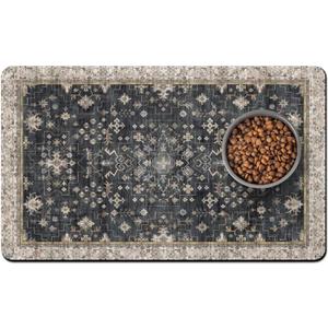 Pet Food Mats for Floor, Absorbent Dog Mat for Food and Water Dispenser Mat, Dog Food Mat Quick Dry Cat Food Mat Pet Supplies