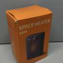 Lerat Electric Space Heater, Small Heater for Indoor Use, 1200W PTC Fast Heating Portable Heater, Overheat & Tip-Over Protection, Heating & Fan Modes for Bedroom, Office, Camping, Black