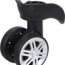 uxcell Luggage Wheel Replacement, Suitcase Trolley Wheels DIY Repair, Spinner Wheels Luggage Accessories, Swivel Silent Wheel, Black