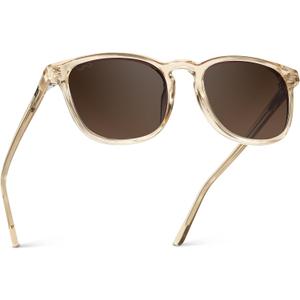 WearMe Pro WMP Eyewear - Men's Polarized Modern Rounded Square Sunglasses