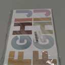 Hxezoc 272 Pcs 28 Sheets Letter Stickers Large Alphabet Stickers Colorful Self Adhesive Decoration for Bulletin Board Classroom Office Window Indoor Supplies