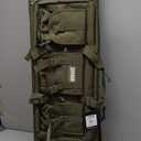 Savior Equipment American Classic Tactical Double Long Bag Pistol Transportation Case w/Backpack Strap, Lockable Compartment, Length in 32" 36" 42" 46" 51" 55" (Olive Drab Green)