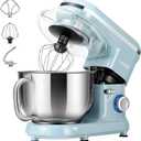 VIVOHOME Stand Mixer, 660W 10 Speed 6 Quart Tilt-Head Kitchen Electric Food Mixer with Beater, Dough Hook, Wire Whip and Egg Separator, Blue