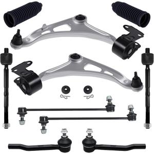 TUCAREST 10Pcs Suspension Kit Fit For 19-25 Ho-nda Passport, 16-22 Pilot, 17-25 Ridgeline, 14-20 Ac-ura MDX, Front Lower Control Arm + Outer Inner Tie Rod + Sway Bar [# K623548 K750834 EV801435]