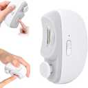 CCMADE Upgraded Electric Nail Clipper, 3 in 1 Automatic Nail Trimmer and Polisher with LED Light & Clip Storage,USB Rechargeable  2 Speeds Electric Nail File for Baby, Adults, Seniors