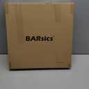 Square Wood Serving Tray with Handle, Ottoman Decorative for Home, 16x16 inches Black