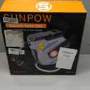 SUNPOW Retractable Garden Hose Reel - 1/2 inch x 50ft Heavy Duty Wall Mounted Hose Reel with 3/4 inch Brass Fitting & 10 Sprayer Nozzle - Any Length Lock, Auto Rewind System, 180Swivel Bracket- Grey