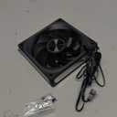 JONSBO ZA-120BR (Reverse) PC Case Fan, Reverse Blade,Silent Computer ARGB Fan with 4-Sides Infinity Mirror Fans 2400RPM, PWM Integrated M&F Head,Aluminum Nameplate, 28MM Thick,Black