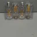 Ascher Vintage LED Edison Bulbs, 6W, Equivalent 60W, Non-Dimmable, High Brightness Warm White 2700K, ST58 Antique LED Filament Bulbs with 80+ CRI, E26 Medium Base, Clear Glass, Pack of 4